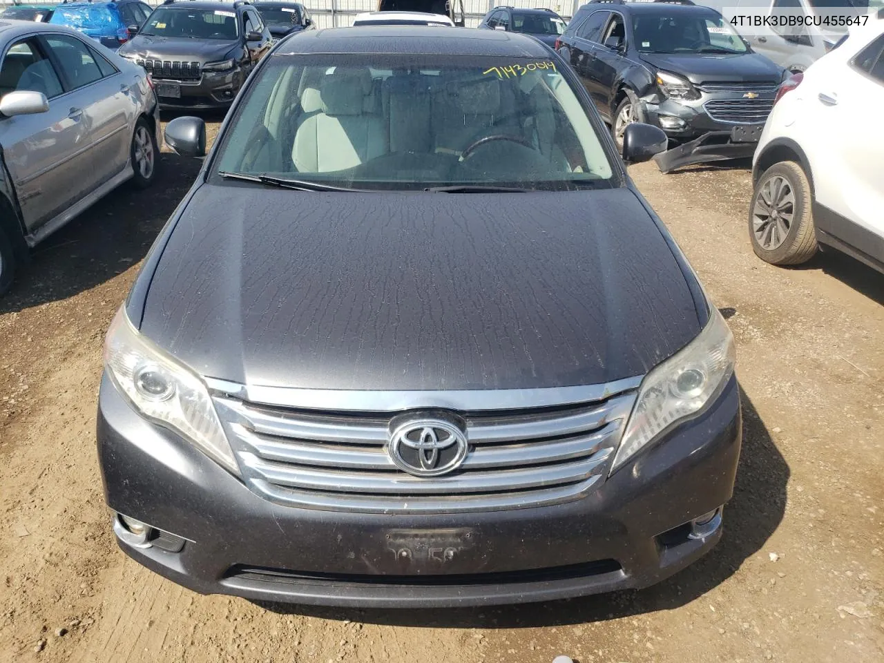 2012 Toyota Avalon Base VIN: 4T1BK3DB9CU455647 Lot: 71430014