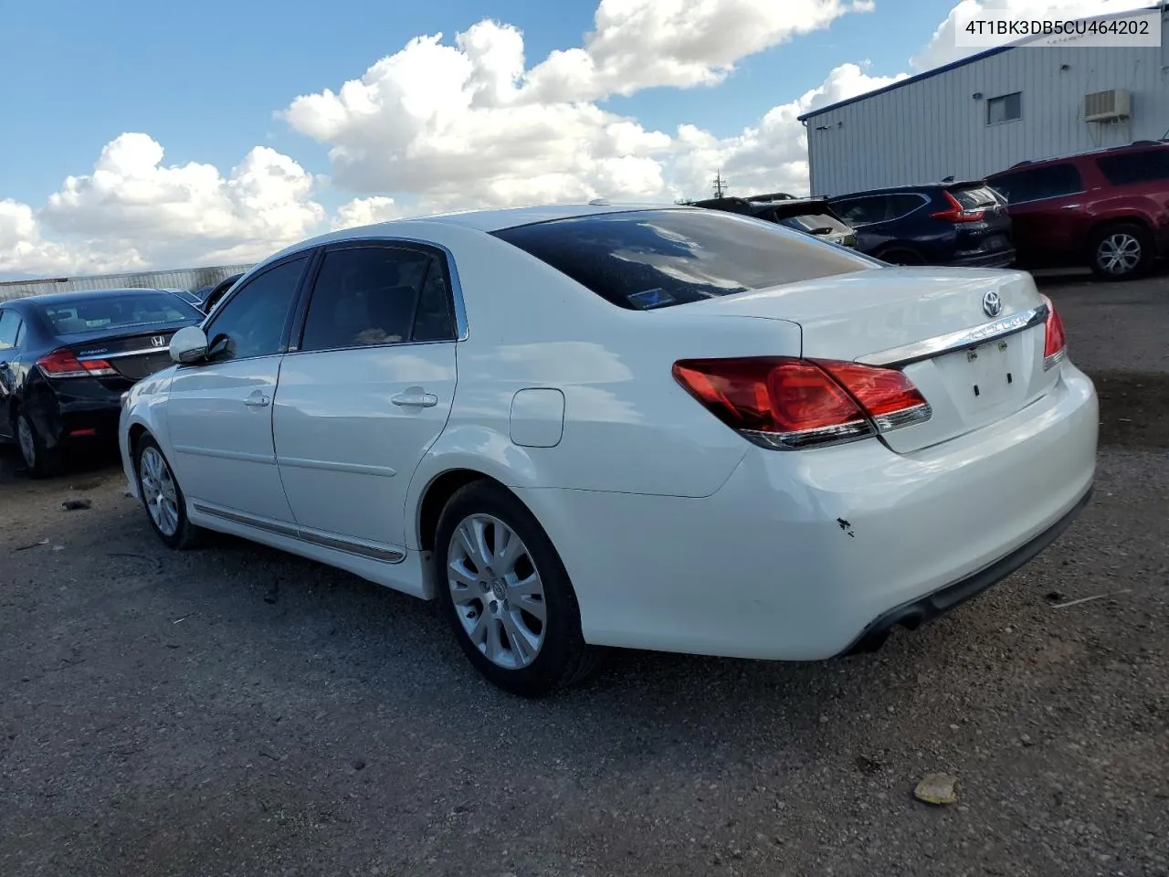 2012 Toyota Avalon Base VIN: 4T1BK3DB5CU464202 Lot: 71867114