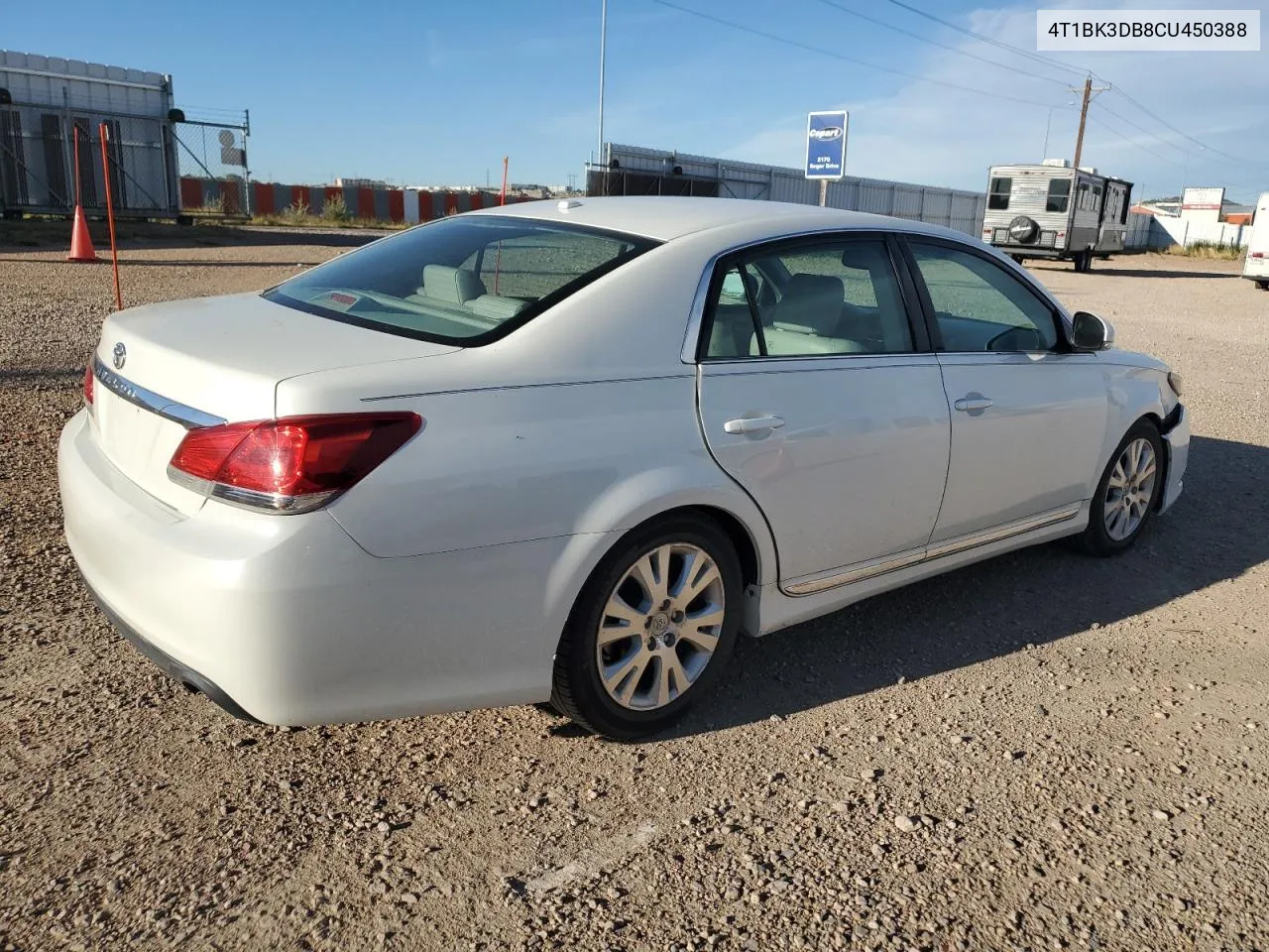 2012 Toyota Avalon Base VIN: 4T1BK3DB8CU450388 Lot: 72080954