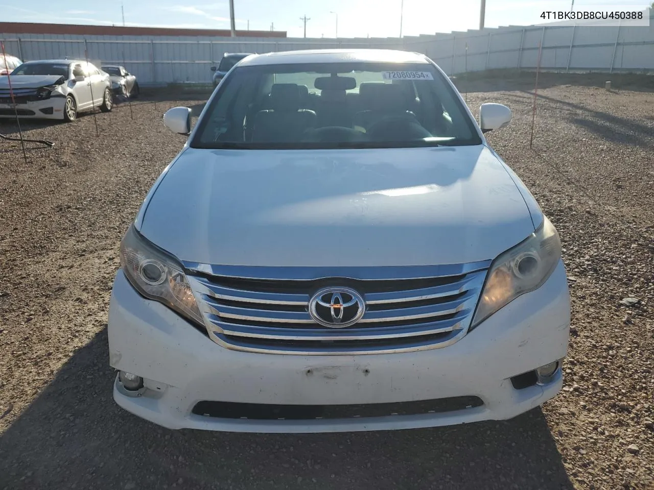 2012 Toyota Avalon Base VIN: 4T1BK3DB8CU450388 Lot: 72080954