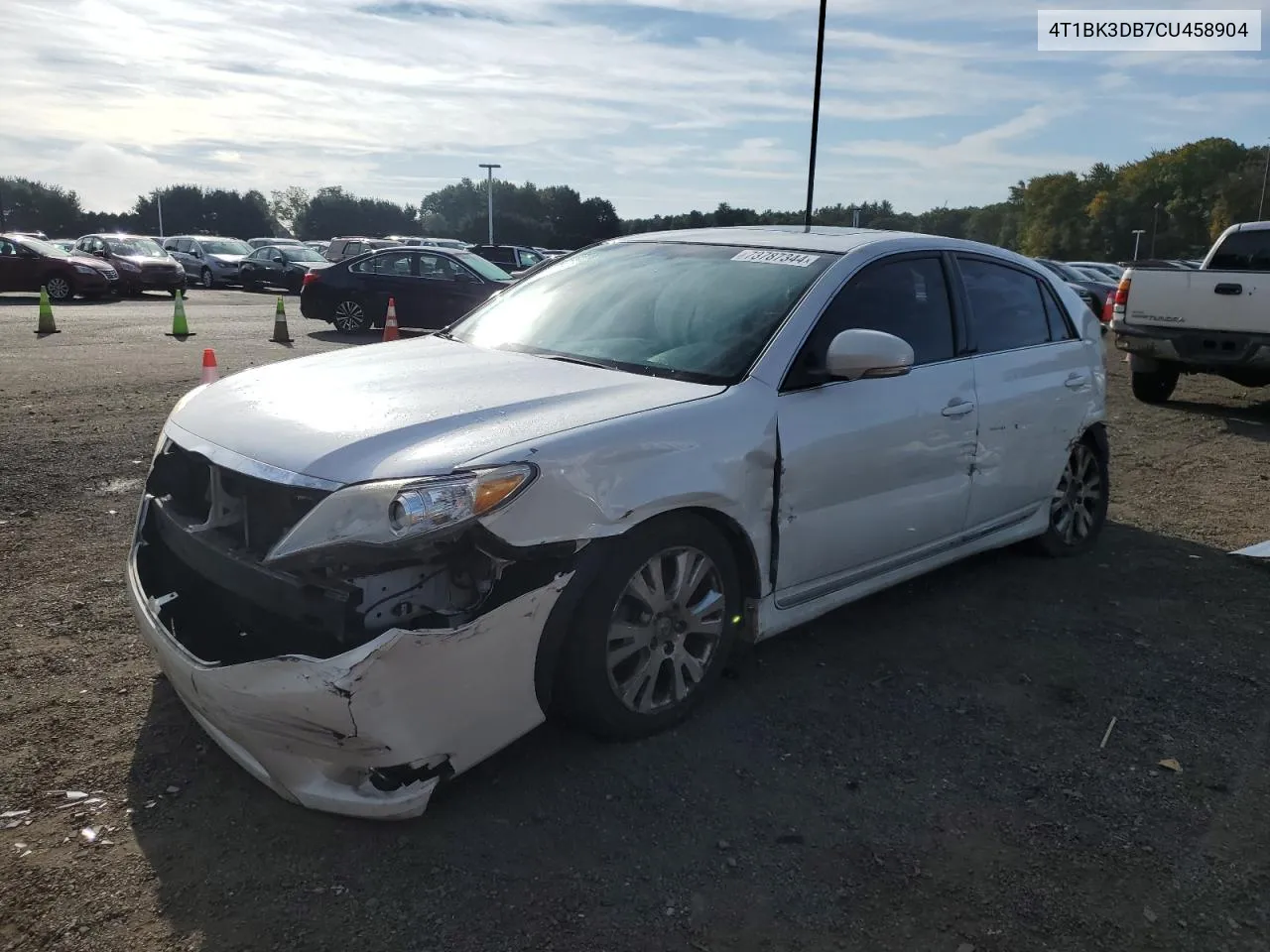 2012 Toyota Avalon Base VIN: 4T1BK3DB7CU458904 Lot: 73787344