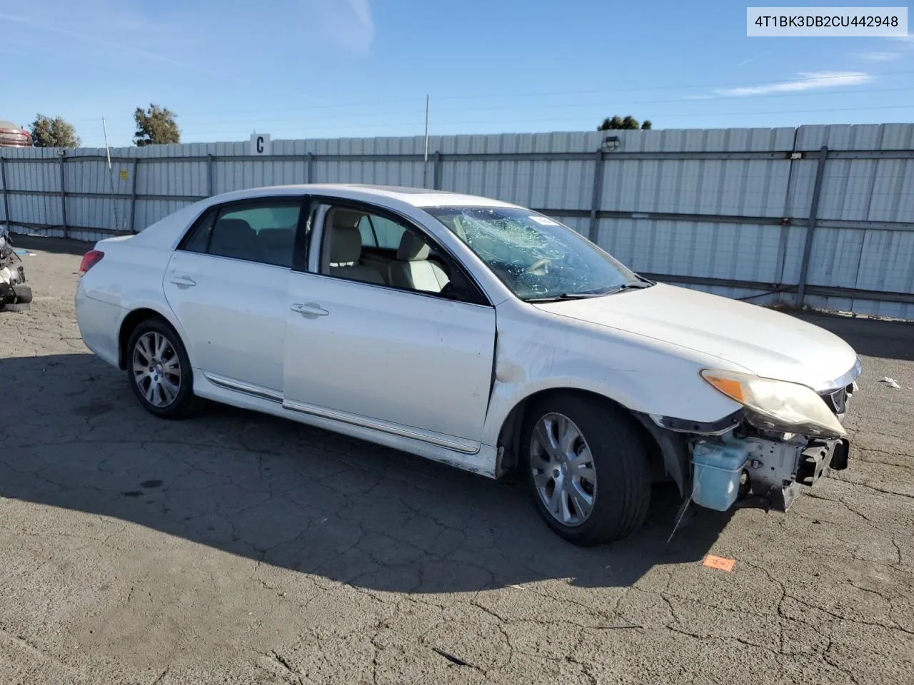 2012 Toyota Avalon Base VIN: 4T1BK3DB2CU442948 Lot: 74543644