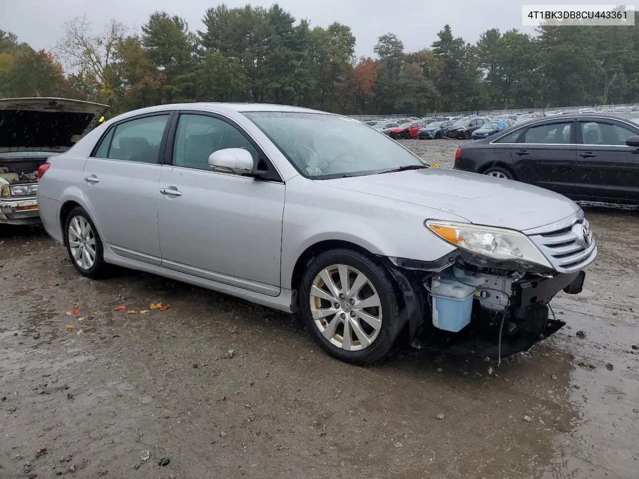 2012 Toyota Avalon Base VIN: 4T1BK3DB8CU443361 Lot: 75037384