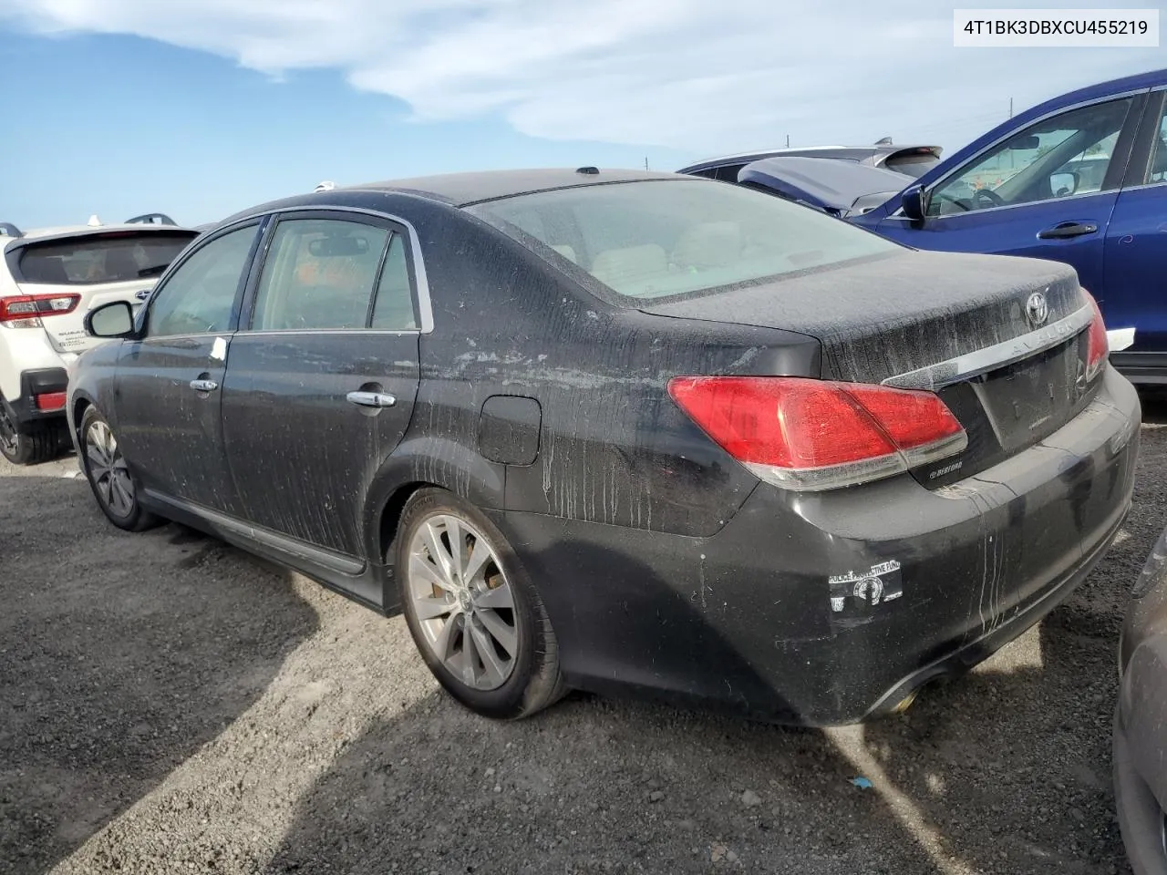 2012 Toyota Avalon Base VIN: 4T1BK3DBXCU455219 Lot: 75094844