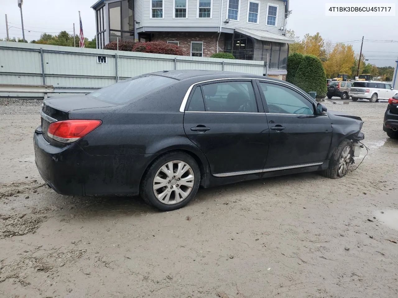 2012 Toyota Avalon Base VIN: 4T1BK3DB6CU451717 Lot: 75878004