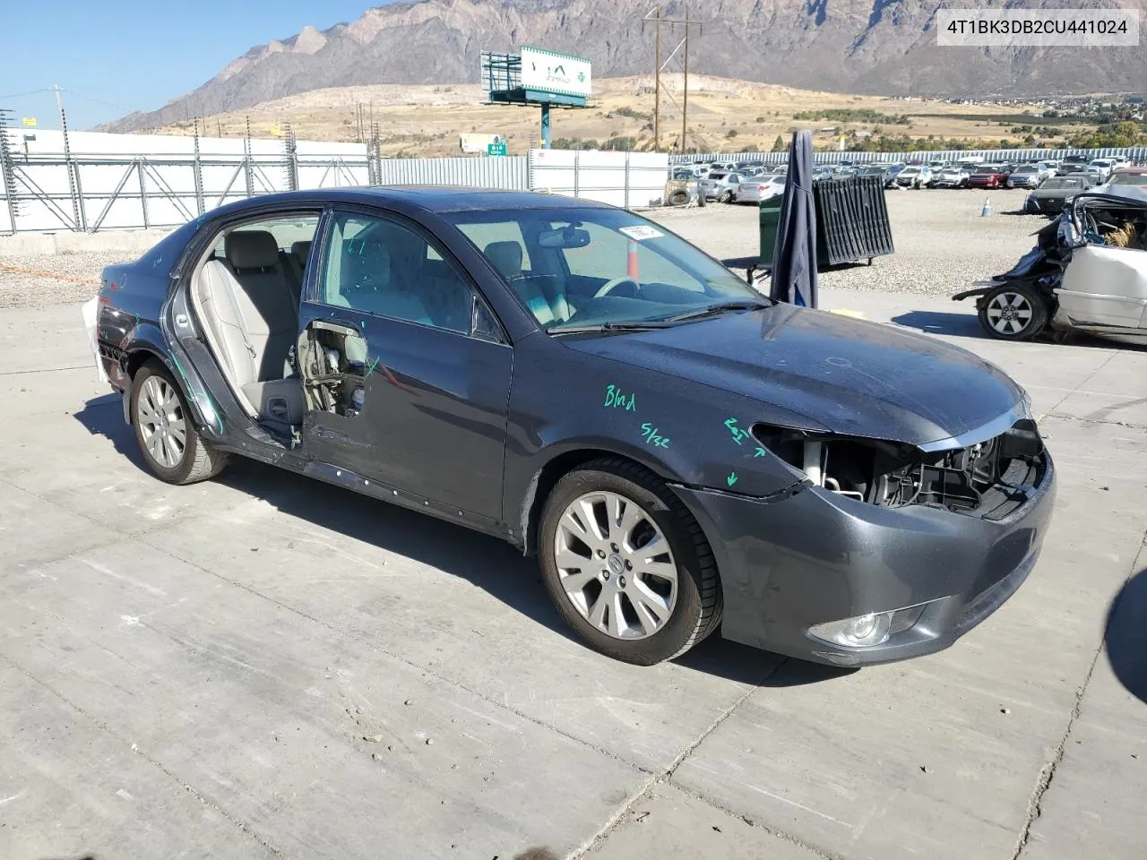 2012 Toyota Avalon Base VIN: 4T1BK3DB2CU441024 Lot: 76886704