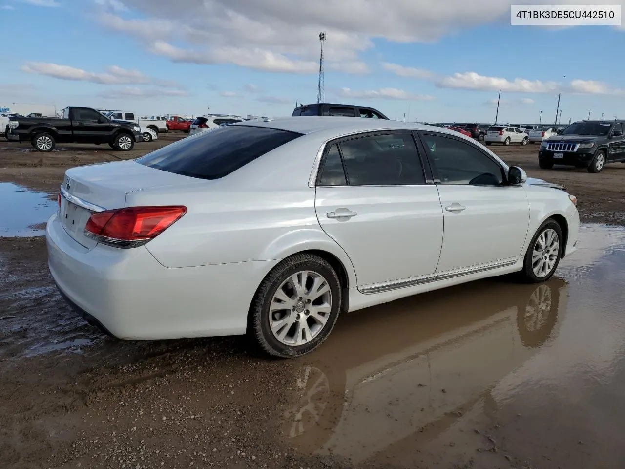 2012 Toyota Avalon Base VIN: 4T1BK3DB5CU442510 Lot: 79663874