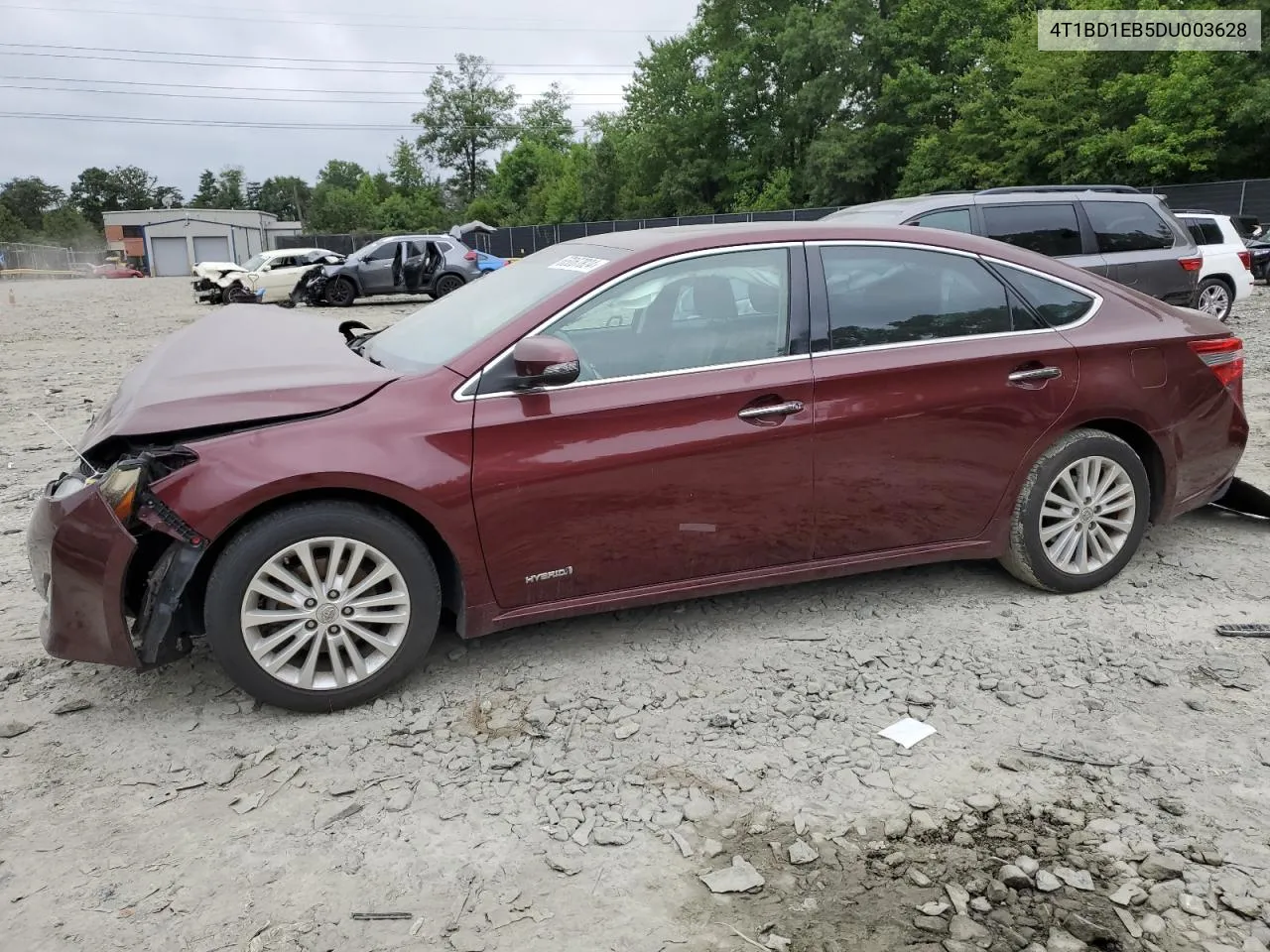 2013 Toyota Avalon Hybrid VIN: 4T1BD1EB5DU003628 Lot: 65067824