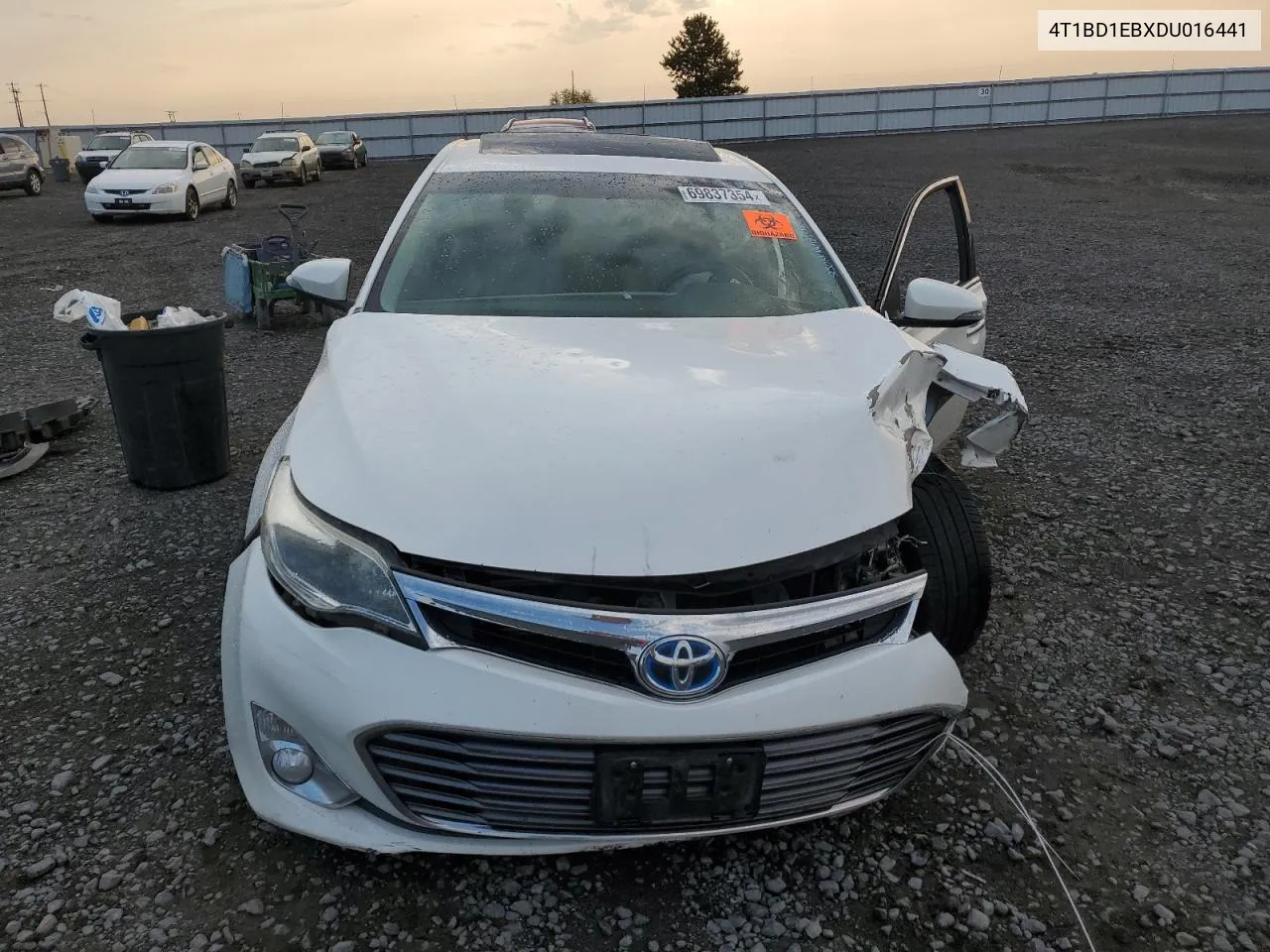 2013 Toyota Avalon Hybrid VIN: 4T1BD1EBXDU016441 Lot: 69837354