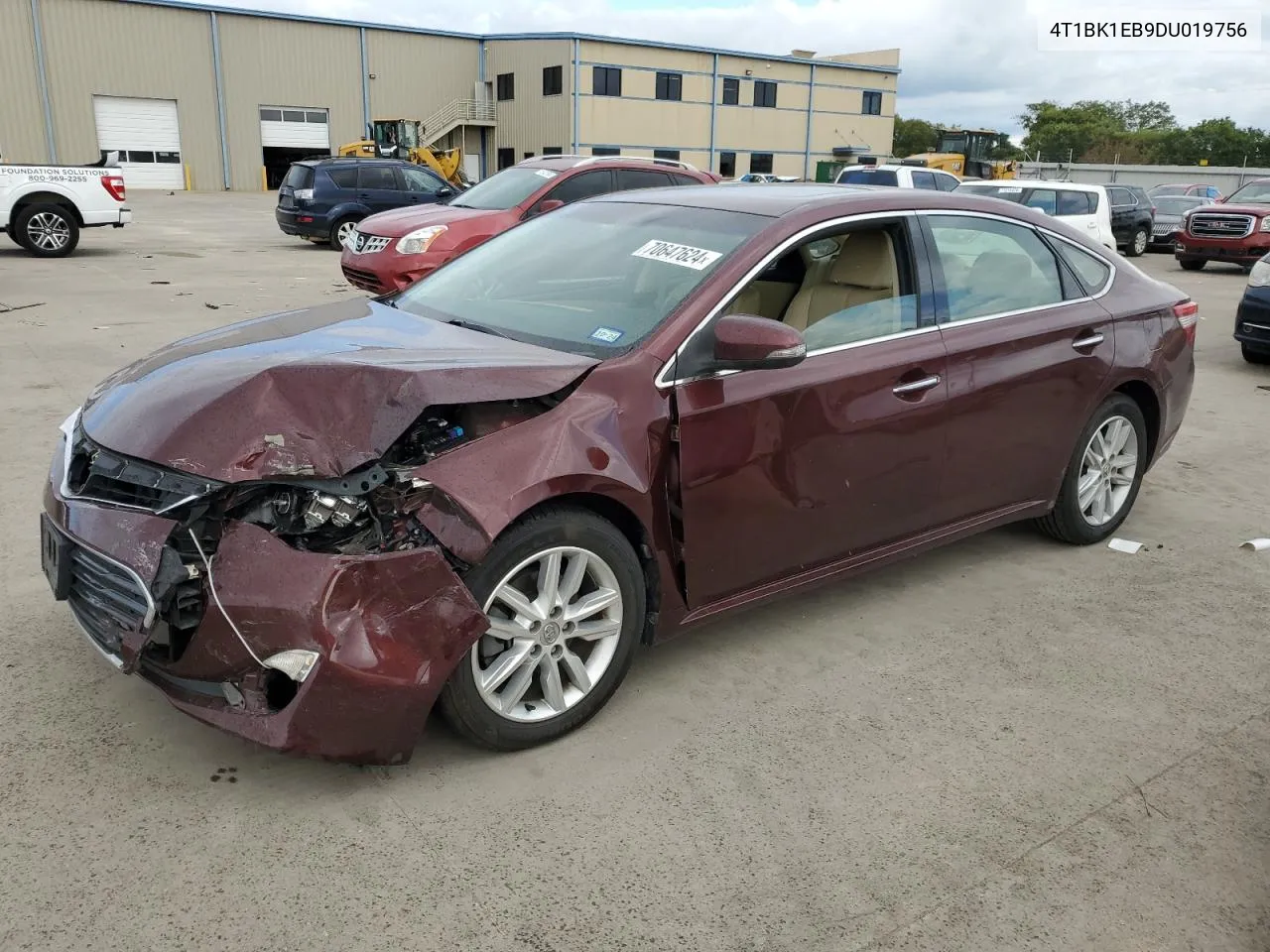 2013 Toyota Avalon Base VIN: 4T1BK1EB9DU019756 Lot: 70647624