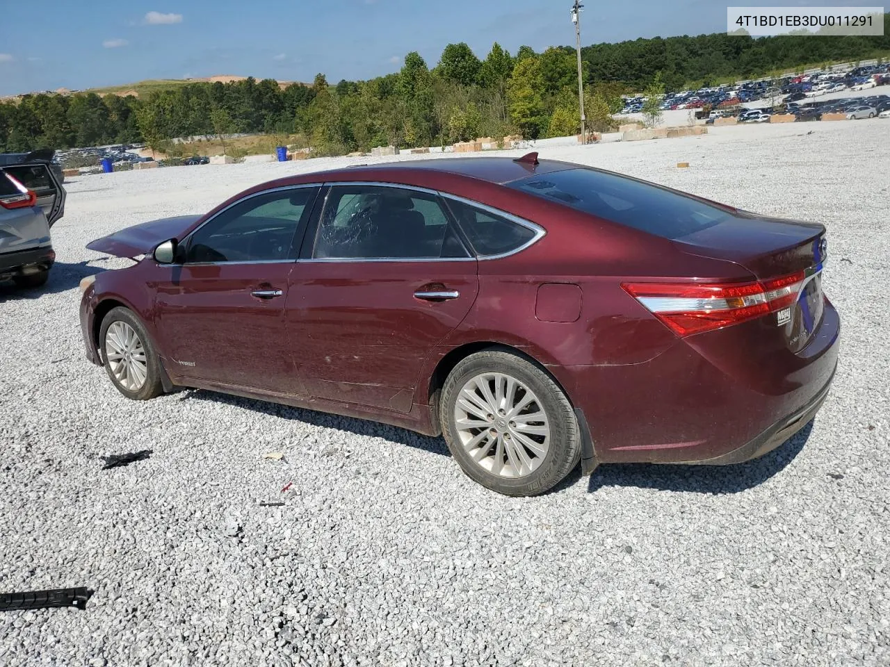 2013 Toyota Avalon Hybrid VIN: 4T1BD1EB3DU011291 Lot: 70811224