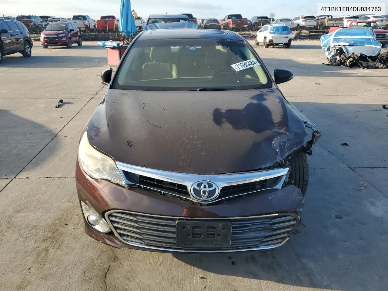 2013 Toyota Avalon Base VIN: 4T1BK1EB4DU034763 Lot: 71688484