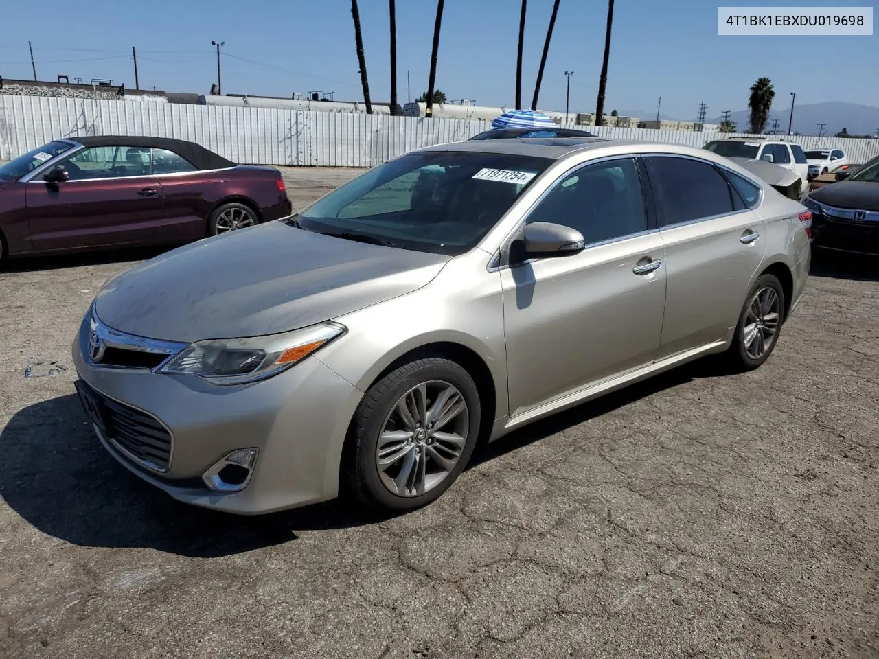 2013 Toyota Avalon Base VIN: 4T1BK1EBXDU019698 Lot: 71971254