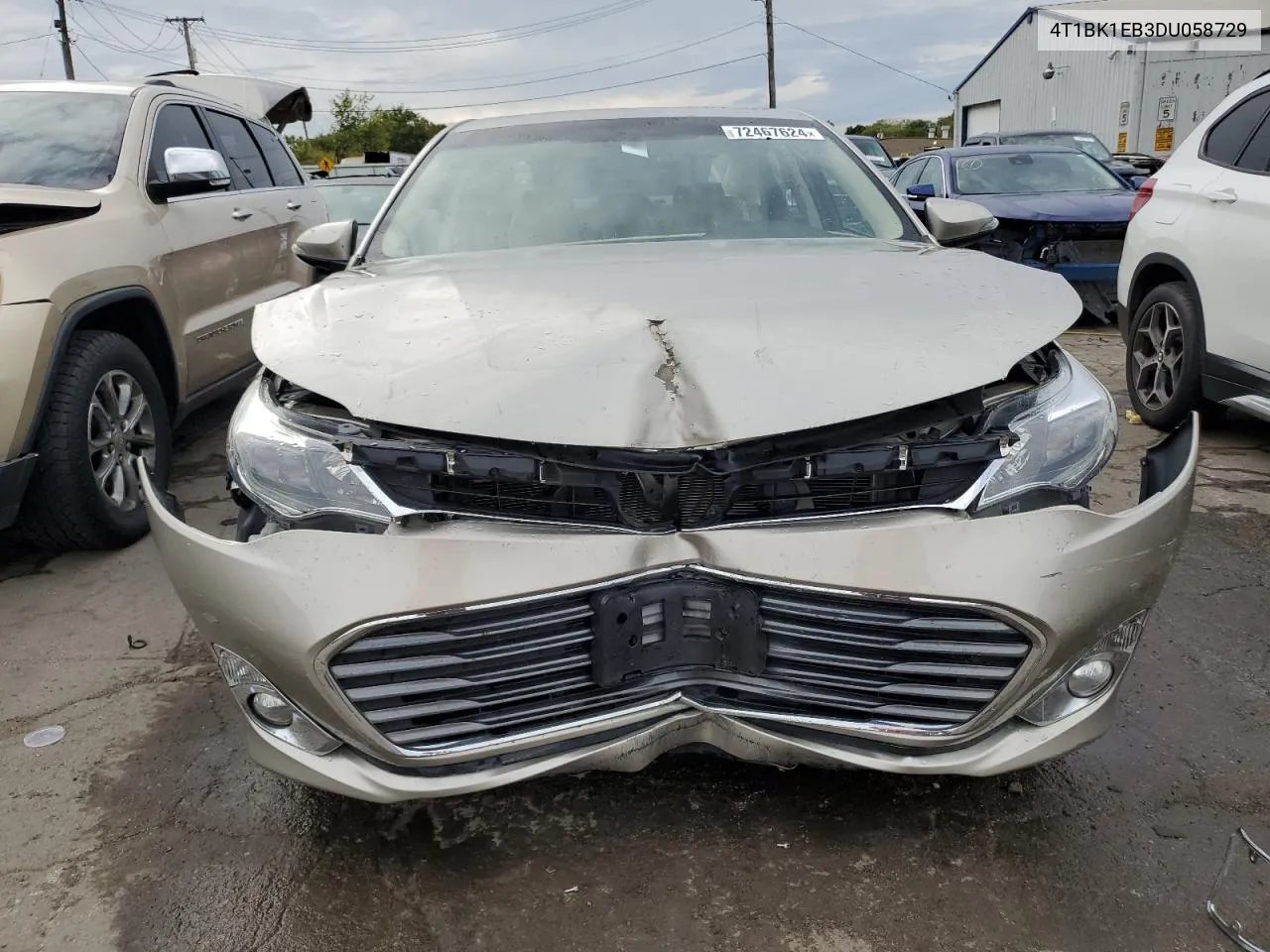 2013 Toyota Avalon Base VIN: 4T1BK1EB3DU058729 Lot: 72467624