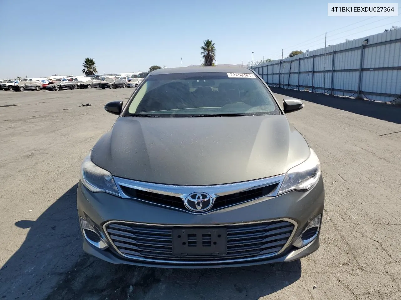 2013 Toyota Avalon Base VIN: 4T1BK1EBXDU027364 Lot: 72650404