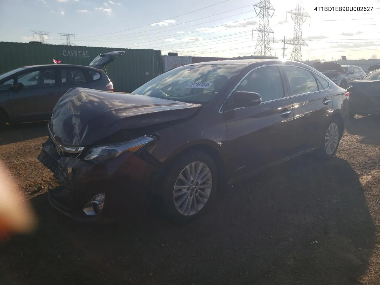 2013 Toyota Avalon Hybrid VIN: 4T1BD1EB9DU002627 Lot: 72718184