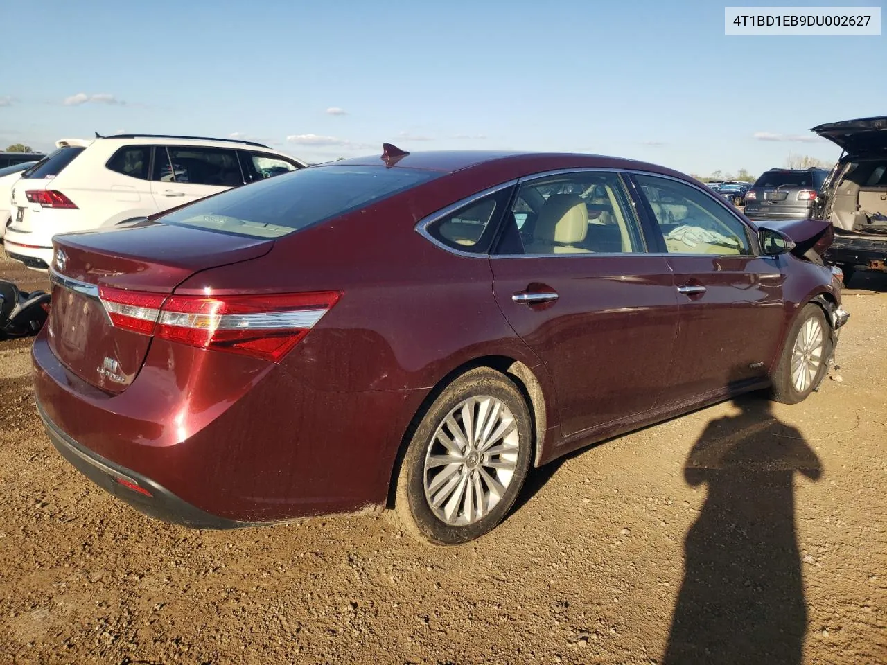 2013 Toyota Avalon Hybrid VIN: 4T1BD1EB9DU002627 Lot: 72718184