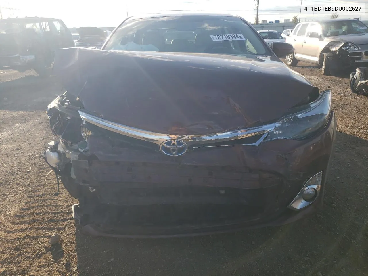 2013 Toyota Avalon Hybrid VIN: 4T1BD1EB9DU002627 Lot: 72718184