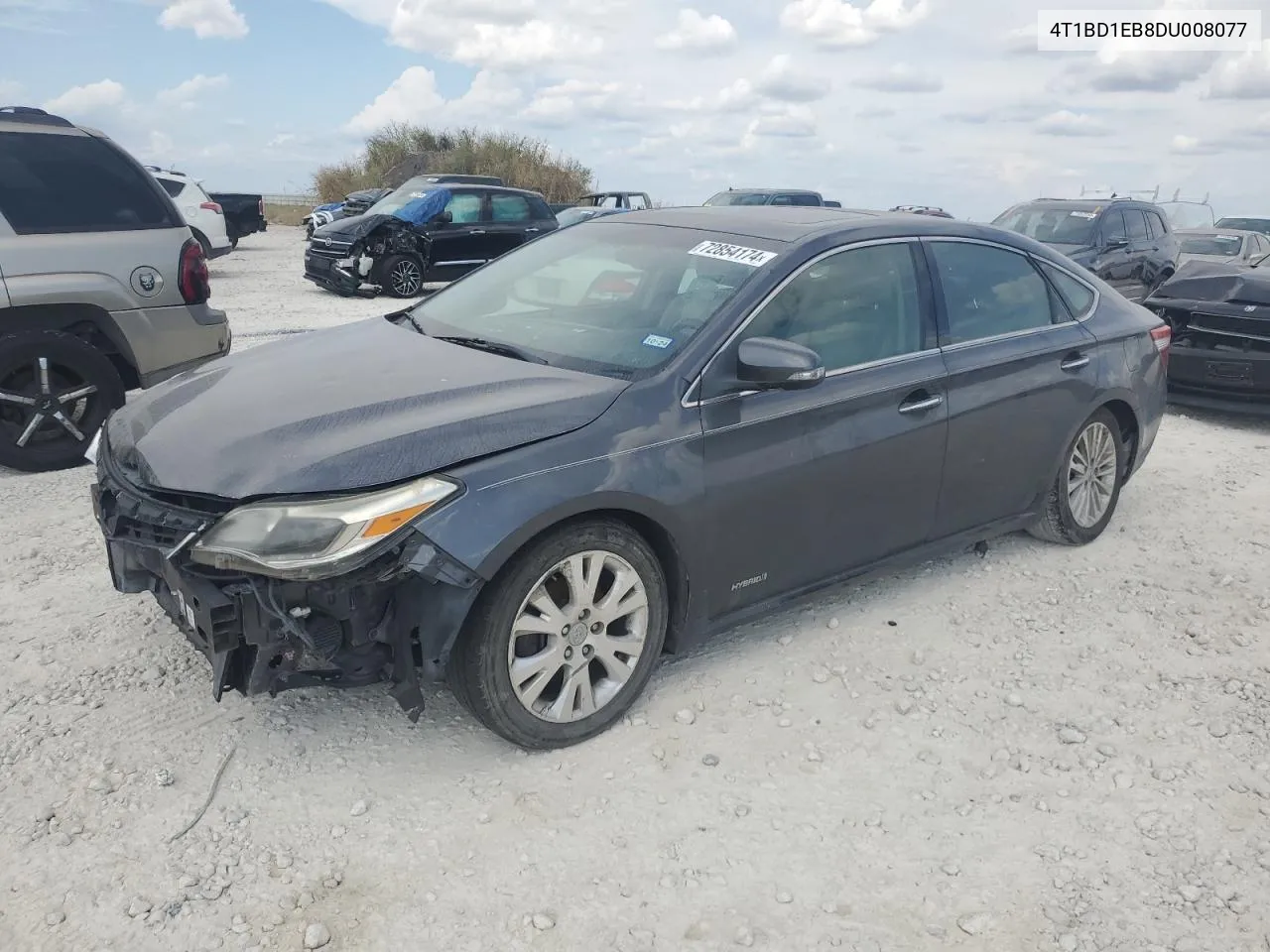 2013 Toyota Avalon Hybrid VIN: 4T1BD1EB8DU008077 Lot: 72854174