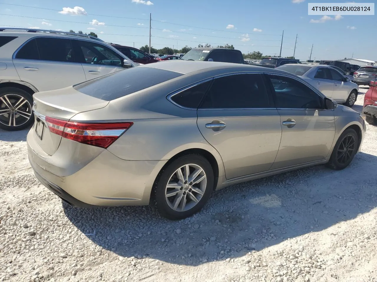 2013 Toyota Avalon Base VIN: 4T1BK1EB6DU028124 Lot: 73193824