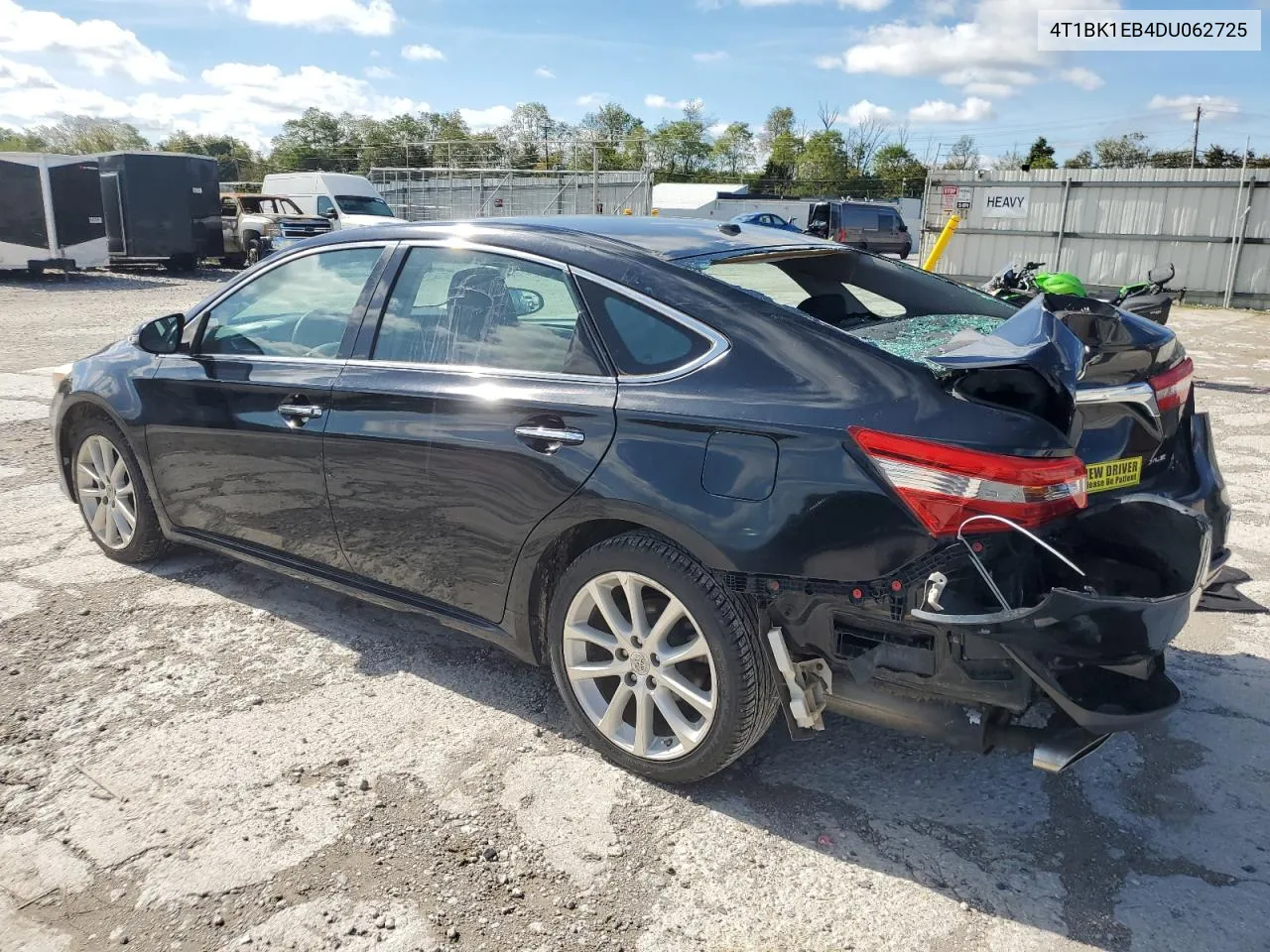 2013 Toyota Avalon Base VIN: 4T1BK1EB4DU062725 Lot: 73548634