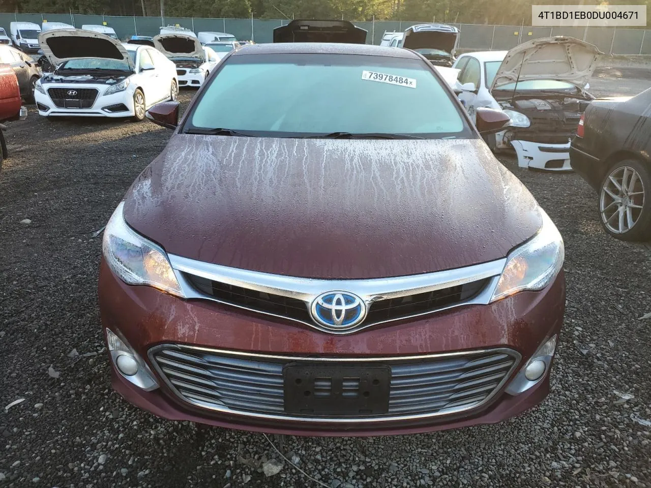 2013 Toyota Avalon Hybrid VIN: 4T1BD1EB0DU004671 Lot: 73978484