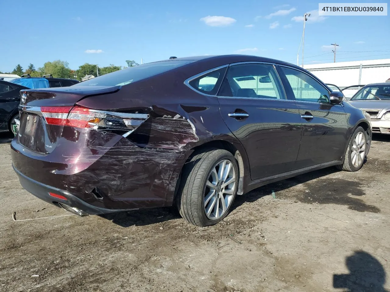 2013 Toyota Avalon Base VIN: 4T1BK1EBXDU039840 Lot: 74469594