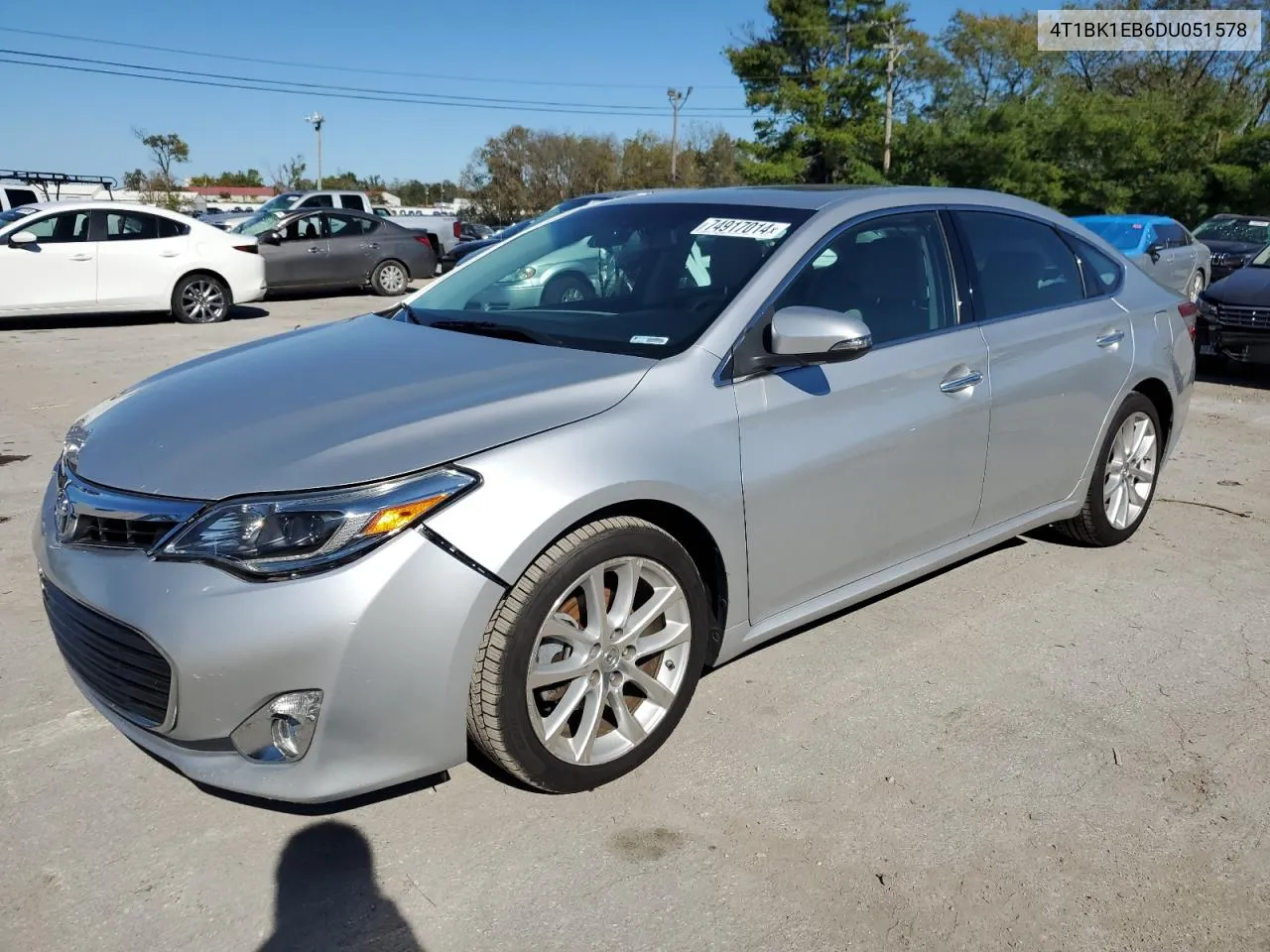 2013 Toyota Avalon Base VIN: 4T1BK1EB6DU051578 Lot: 74917014