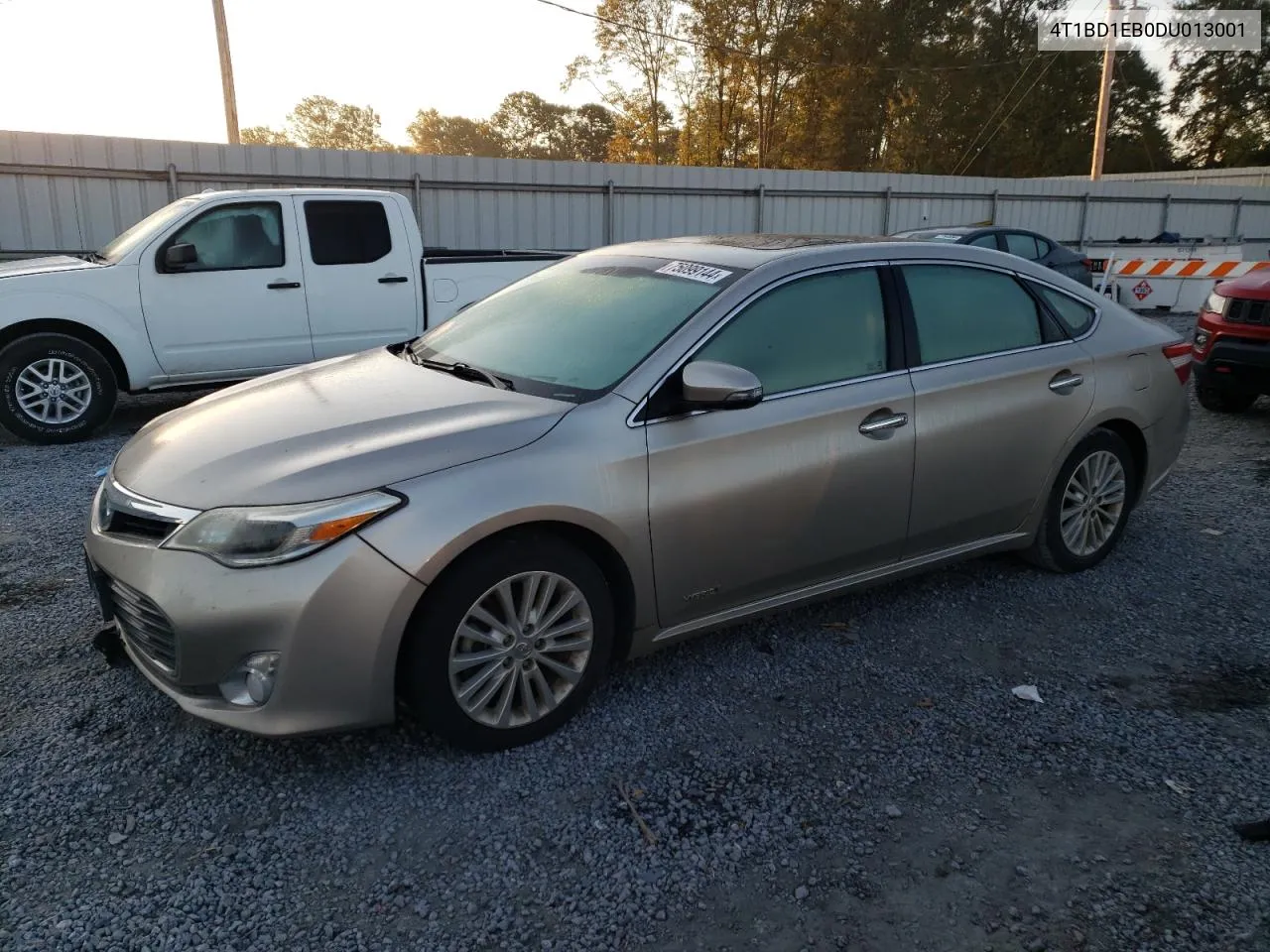 2013 Toyota Avalon Hybrid VIN: 4T1BD1EB0DU013001 Lot: 75099144