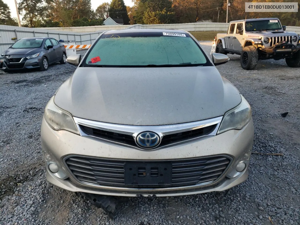 2013 Toyota Avalon Hybrid VIN: 4T1BD1EB0DU013001 Lot: 75099144