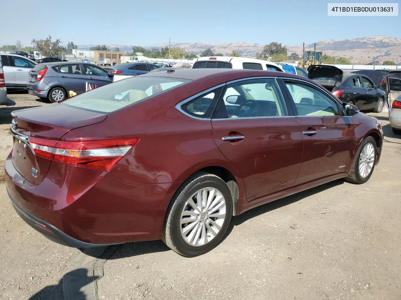 2013 Toyota Avalon Hybrid VIN: 4T1BD1EB0DU013631 Lot: 75333604