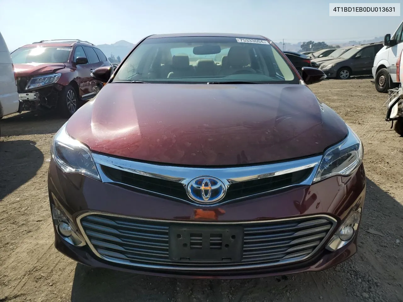 2013 Toyota Avalon Hybrid VIN: 4T1BD1EB0DU013631 Lot: 75333604