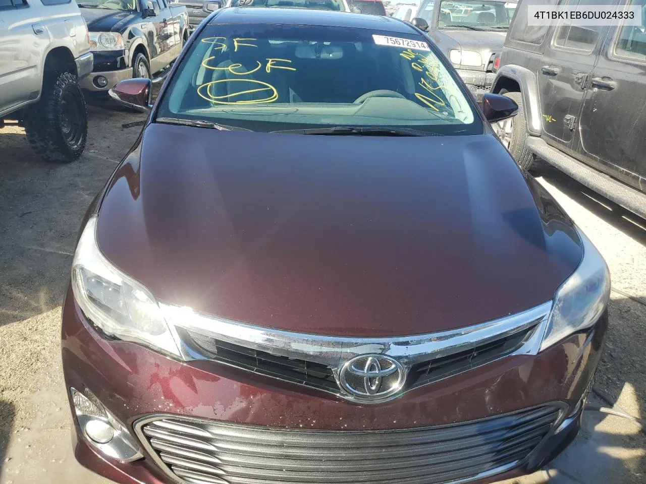 2013 Toyota Avalon Base VIN: 4T1BK1EB6DU024333 Lot: 75672914