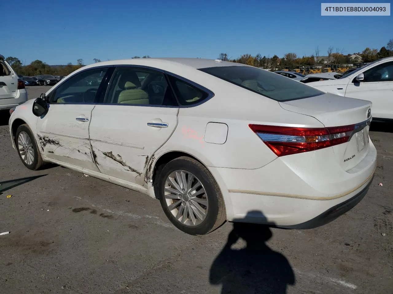 2013 Toyota Avalon Hybrid VIN: 4T1BD1EB8DU004093 Lot: 75896684