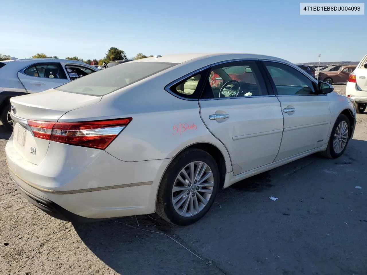 2013 Toyota Avalon Hybrid VIN: 4T1BD1EB8DU004093 Lot: 75896684