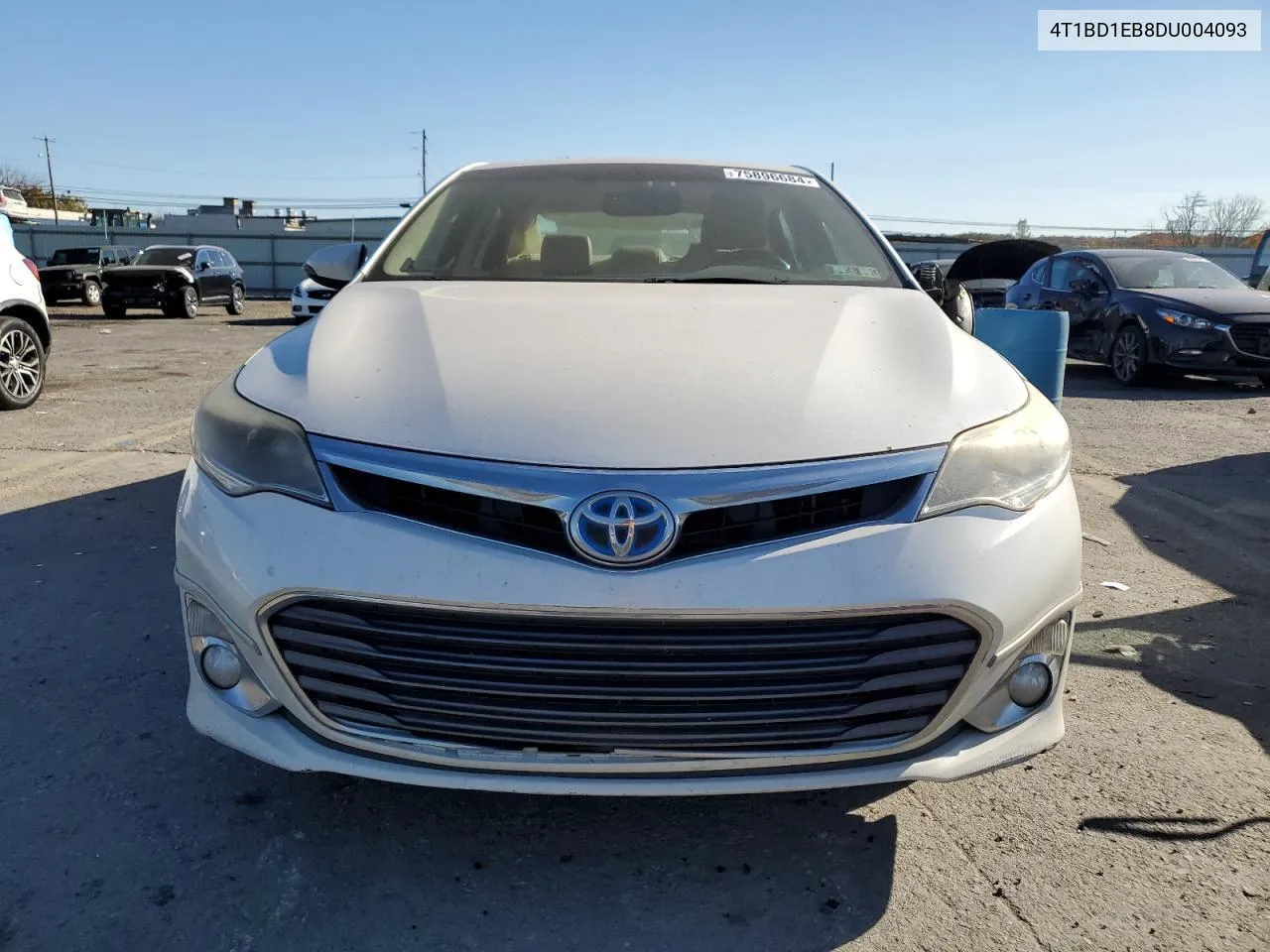 2013 Toyota Avalon Hybrid VIN: 4T1BD1EB8DU004093 Lot: 75896684