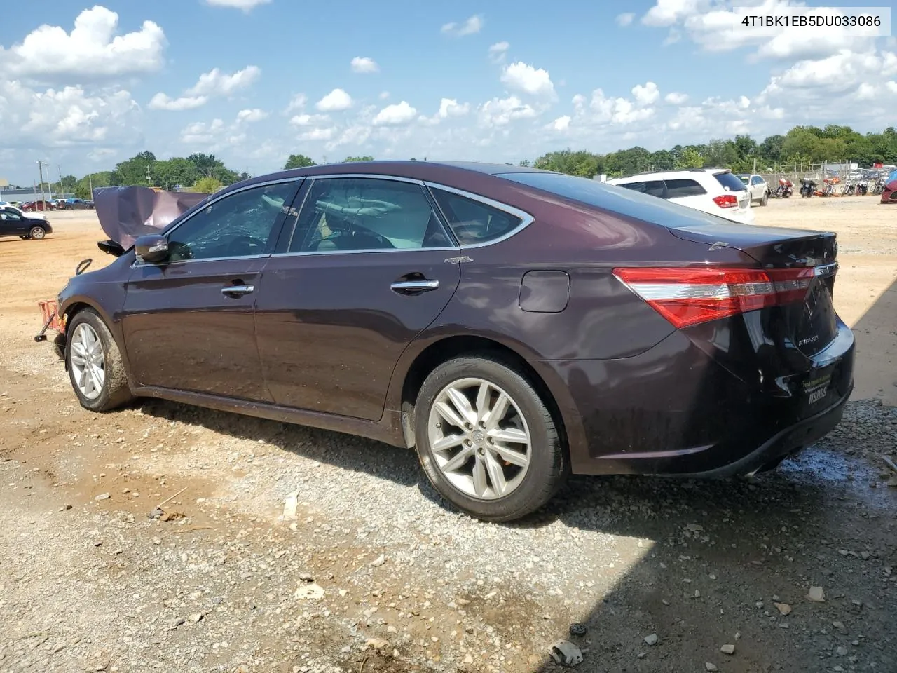 2013 Toyota Avalon Base VIN: 4T1BK1EB5DU033086 Lot: 76463824