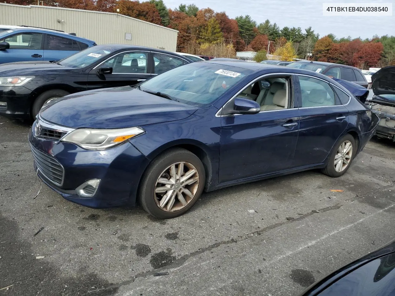 2013 Toyota Avalon Base VIN: 4T1BK1EB4DU038540 Lot: 76930134