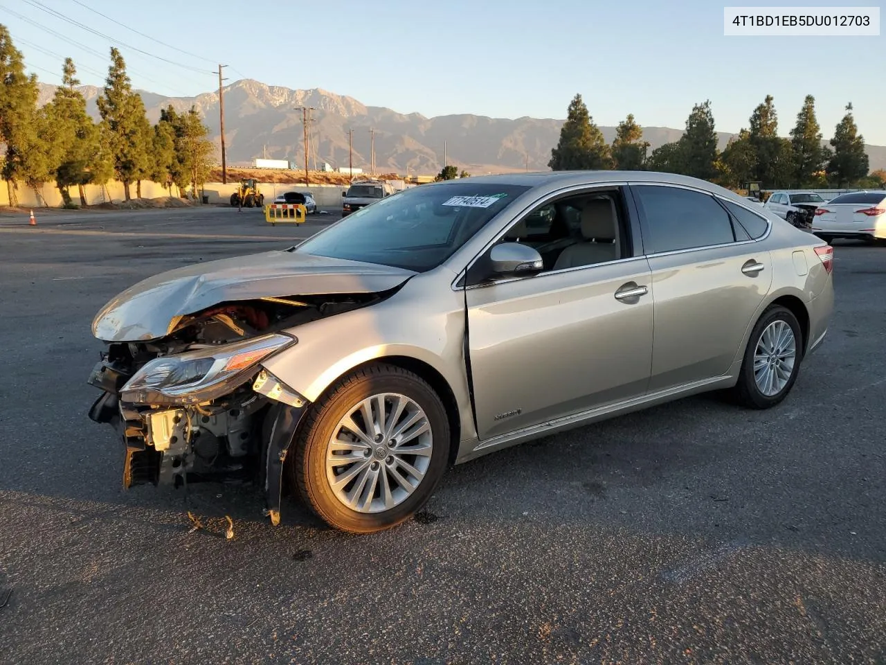 2013 Toyota Avalon Hybrid VIN: 4T1BD1EB5DU012703 Lot: 77140514