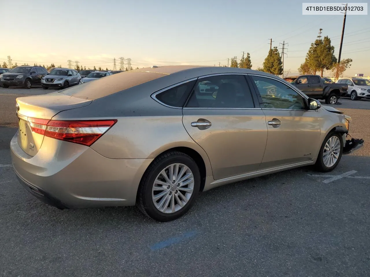 2013 Toyota Avalon Hybrid VIN: 4T1BD1EB5DU012703 Lot: 77140514