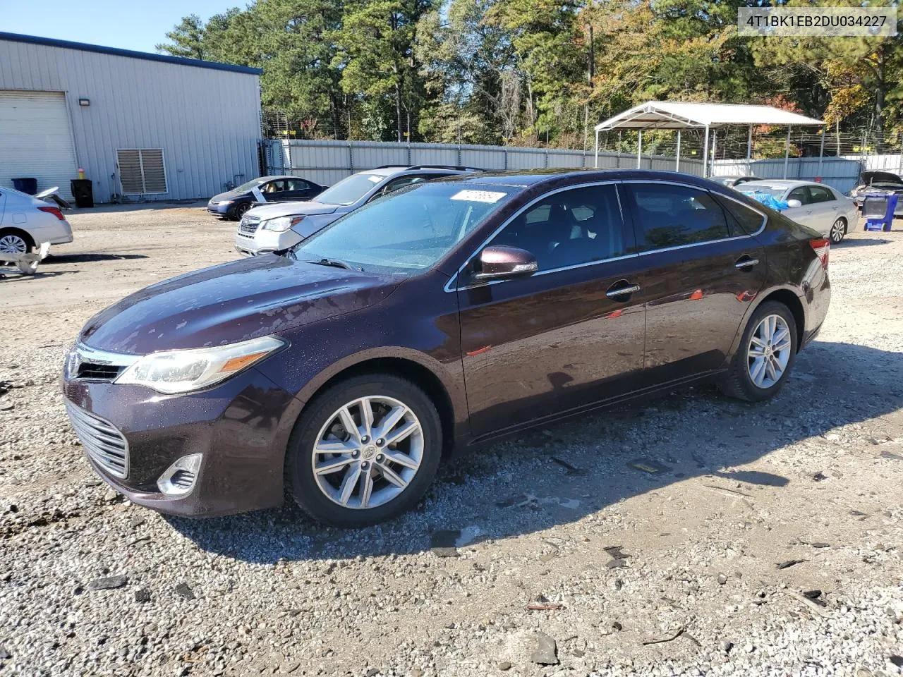 2013 Toyota Avalon Base VIN: 4T1BK1EB2DU034227 Lot: 77276654