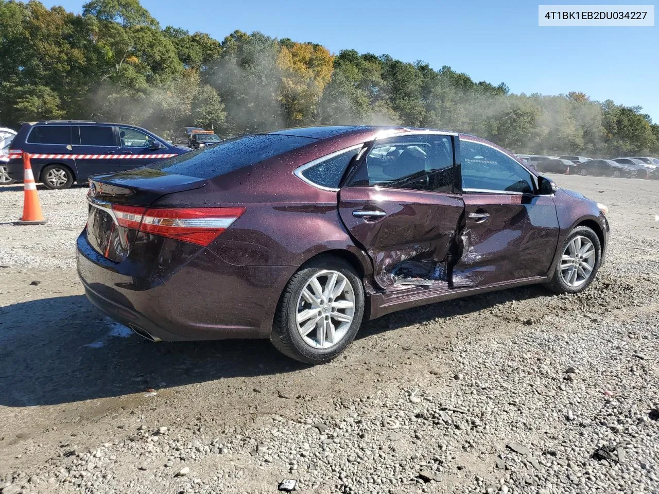 2013 Toyota Avalon Base VIN: 4T1BK1EB2DU034227 Lot: 77276654