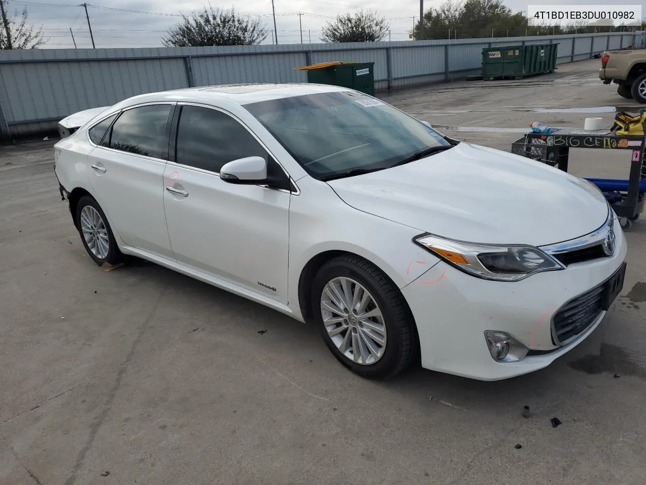 2013 Toyota Avalon Hybrid VIN: 4T1BD1EB3DU010982 Lot: 78381884