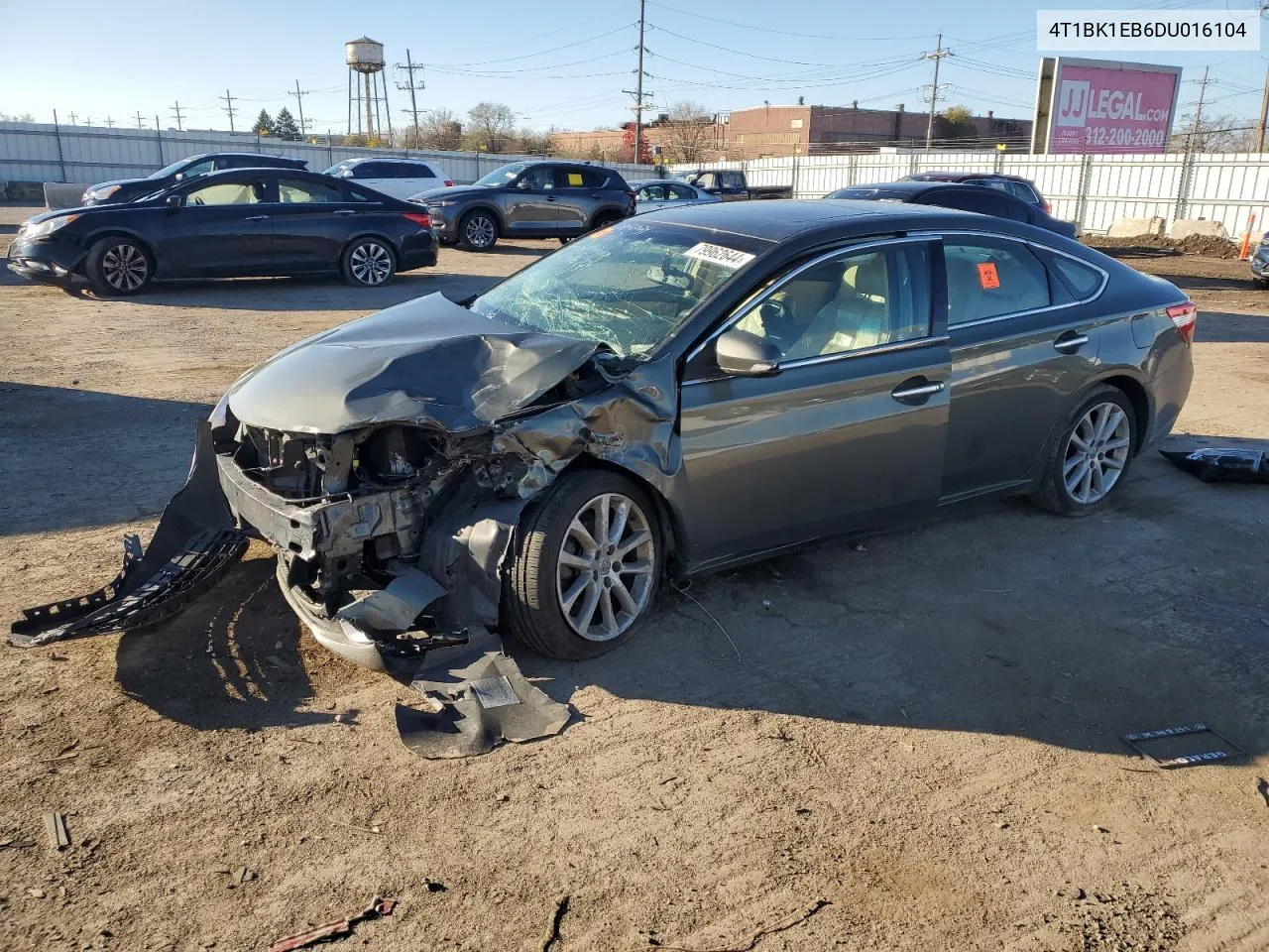 2013 Toyota Avalon Base VIN: 4T1BK1EB6DU016104 Lot: 79962644