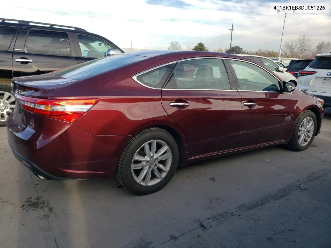 2013 Toyota Avalon Base VIN: 4T1BK1EB8DU051226 Lot: 80767284