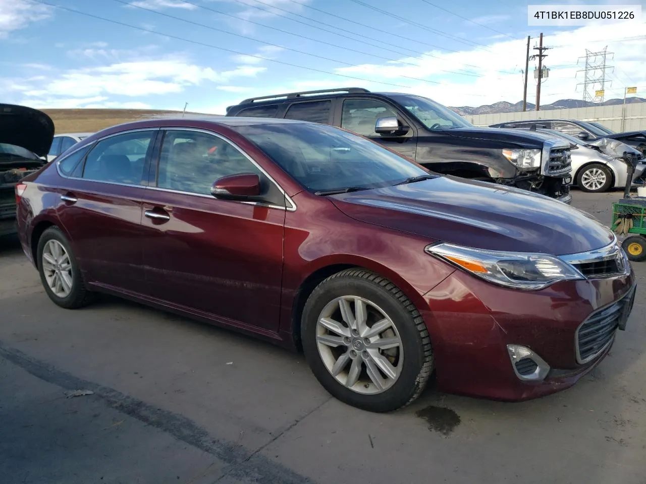 2013 Toyota Avalon Base VIN: 4T1BK1EB8DU051226 Lot: 80767284