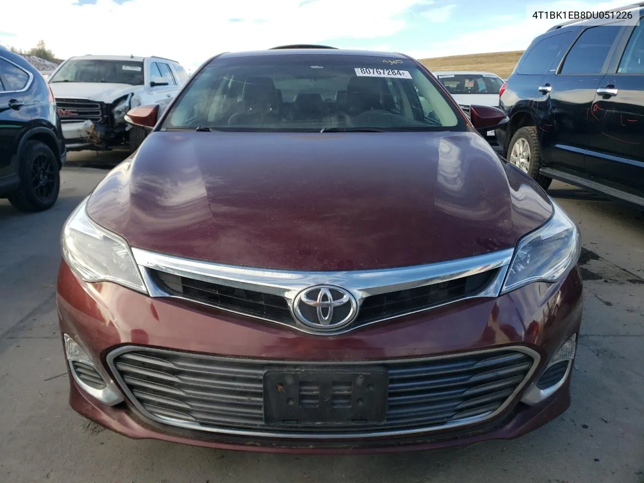 2013 Toyota Avalon Base VIN: 4T1BK1EB8DU051226 Lot: 80767284