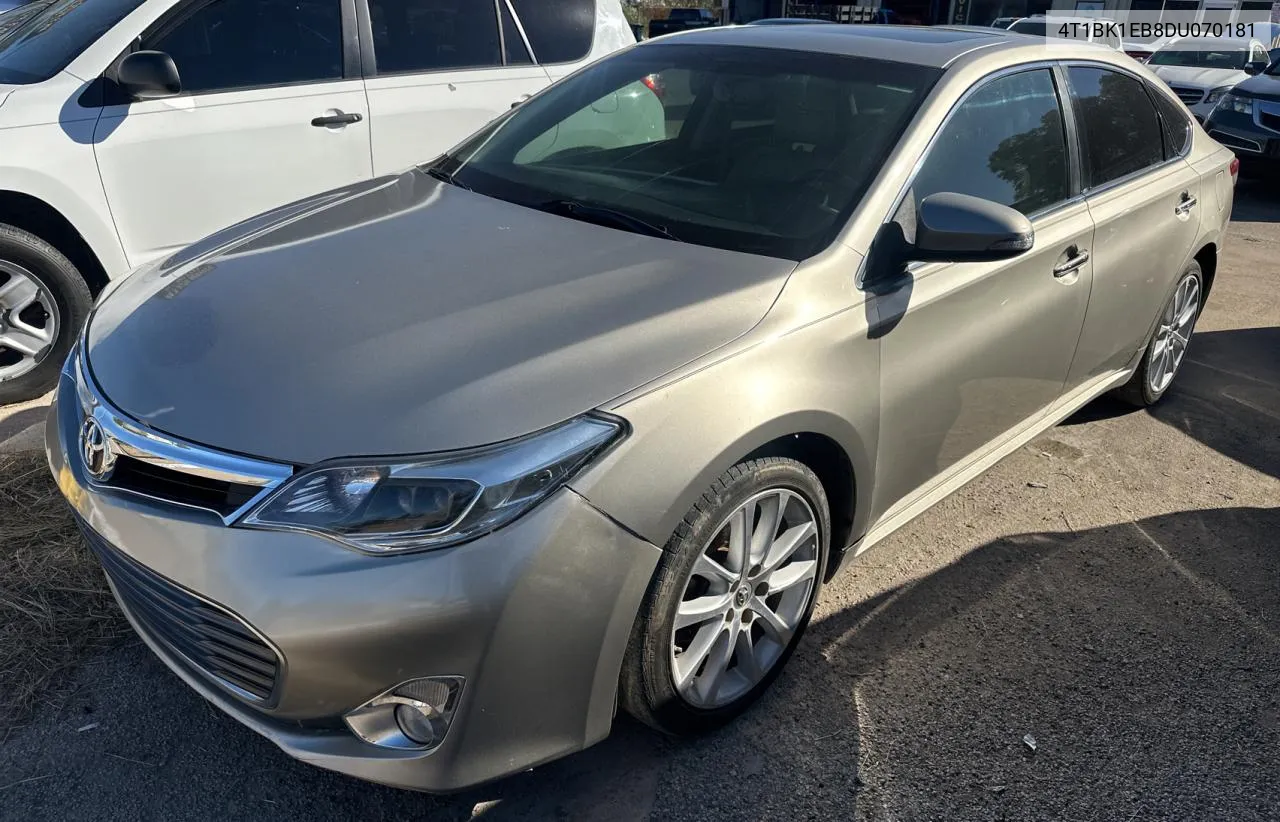 2013 Toyota Avalon Base VIN: 4T1BK1EB8DU070181 Lot: 81267844