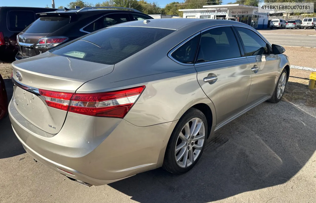 2013 Toyota Avalon Base VIN: 4T1BK1EB8DU070181 Lot: 81267844