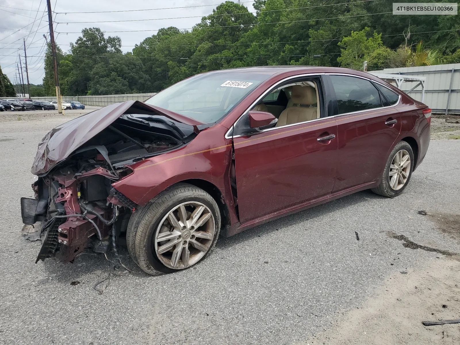 2014 Toyota Avalon Base VIN: 4T1BK1EB5EU100366 Lot: 61915074